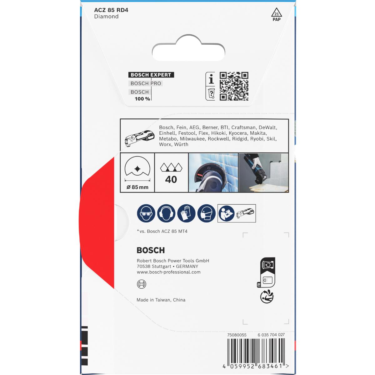 Bosch EXPERT ACZ 85 RD4 Grout Segment Blade, 85 mm, 1-Stück