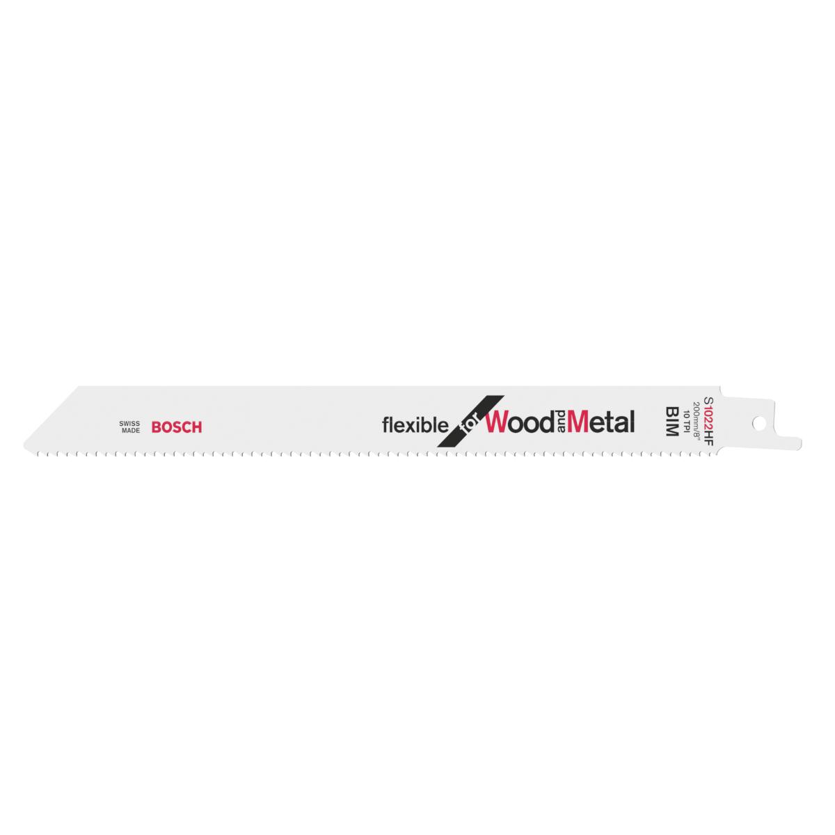 Bosch Säbelsägeblatt S 1022 HF für Säbelsägen, 100er-Pack