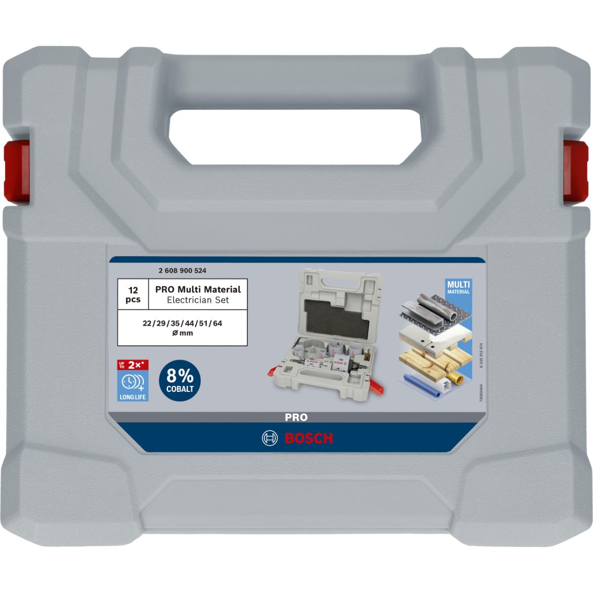 Bosch PRO Multi Material Lochsägen, 12 teiliges Set