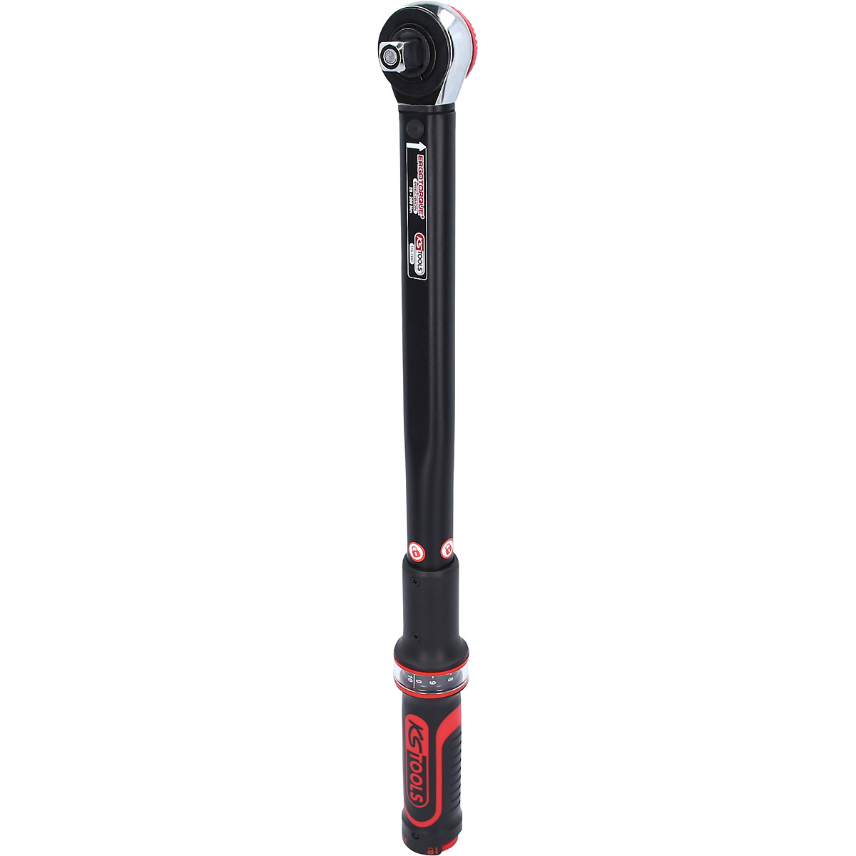 KS Tools 1/2" ERGOTORQUE®precision Ratschen-Drehmomentschlüssel Drehknopf, 20-200Nm