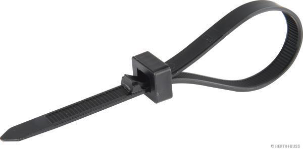 HERTH&BUSS Kabelbinder, 7,6 x 200 mm, PA 6.6, wiederverschließbar