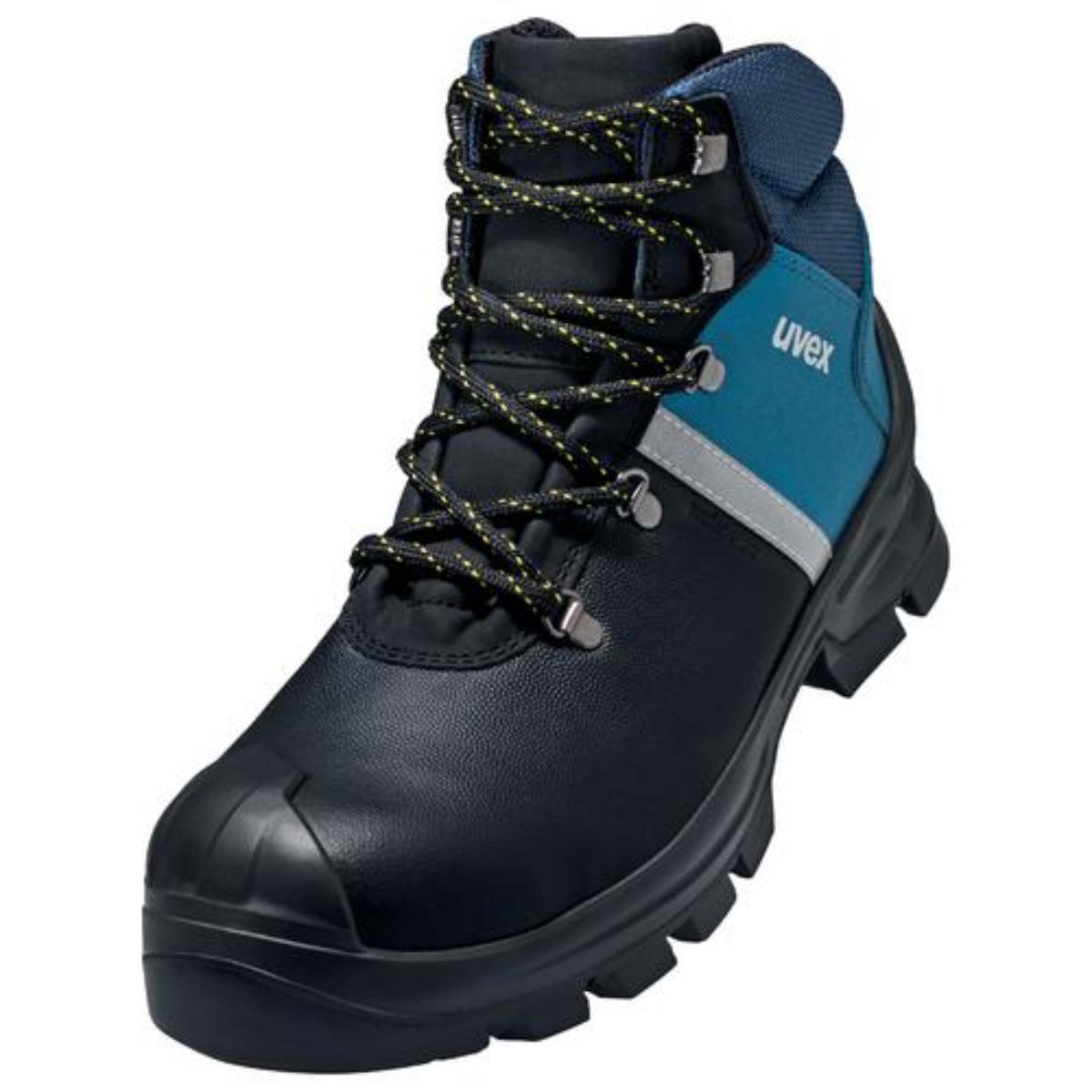 uvex 2 construction Sicherheitsschuh Stiefel S3, schwarz/Petrol