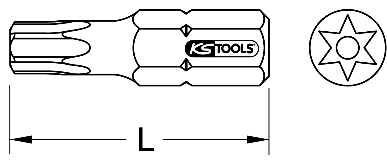 KS Tools 1/4" Bit Torx