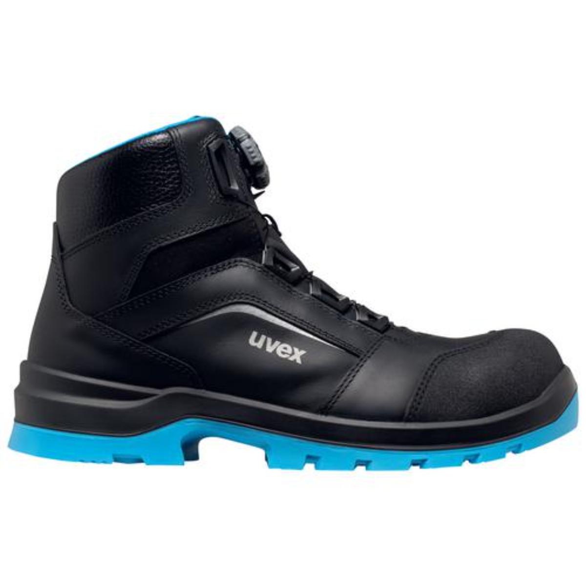 uvex 2 xenova BOA Sicherheitsschuh Stiefel S3, schwarz/blau