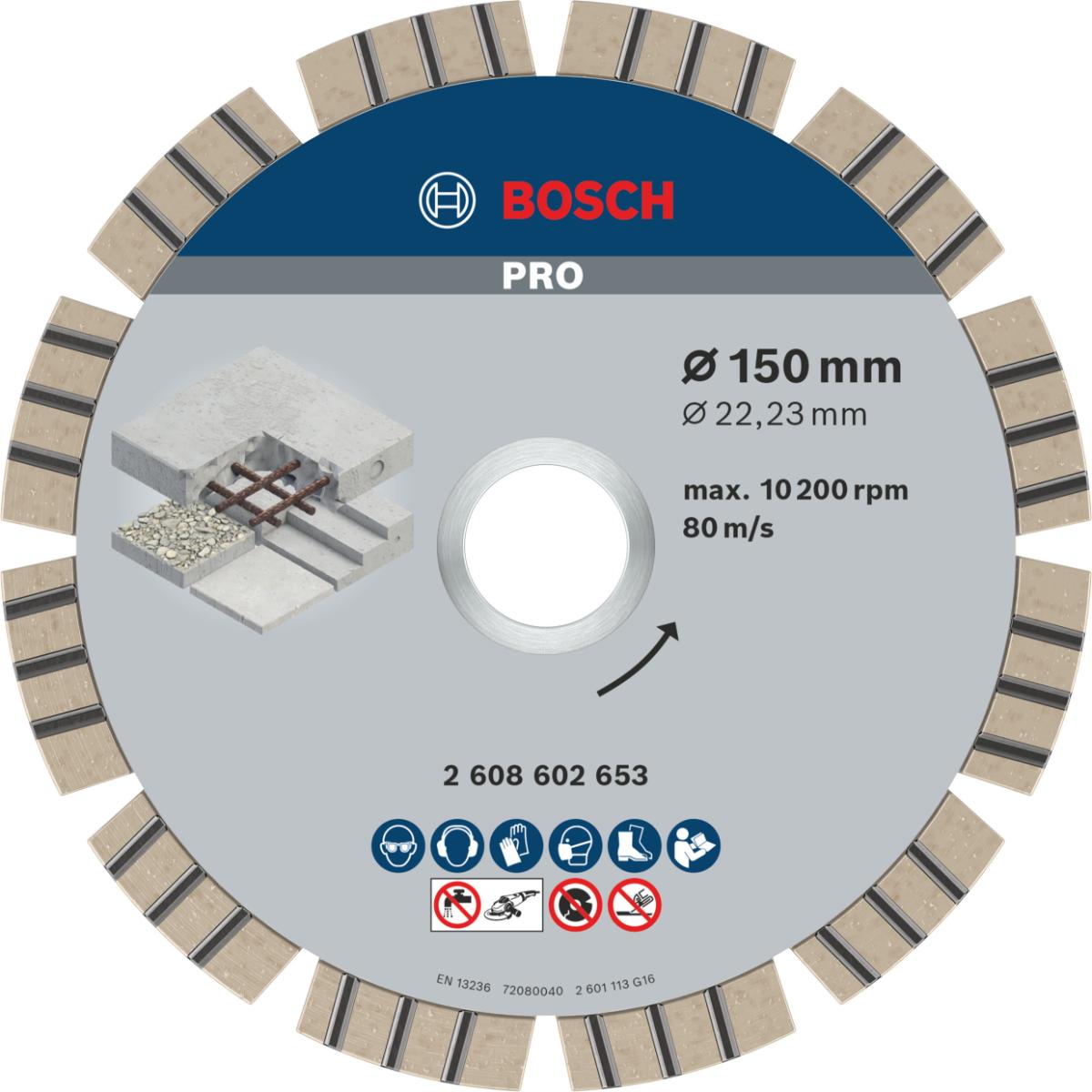 Bosch PRO Diamanttrennscheibe Best for Concrete