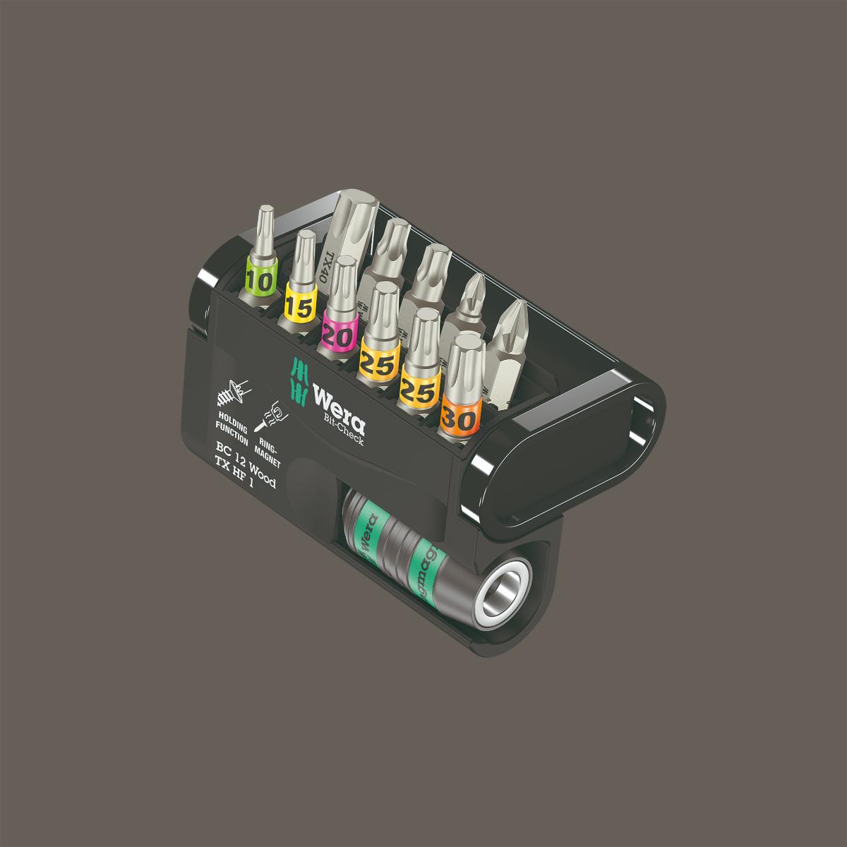Wera Bit-Check Wood TORX HF 1 SB, 12-teilig