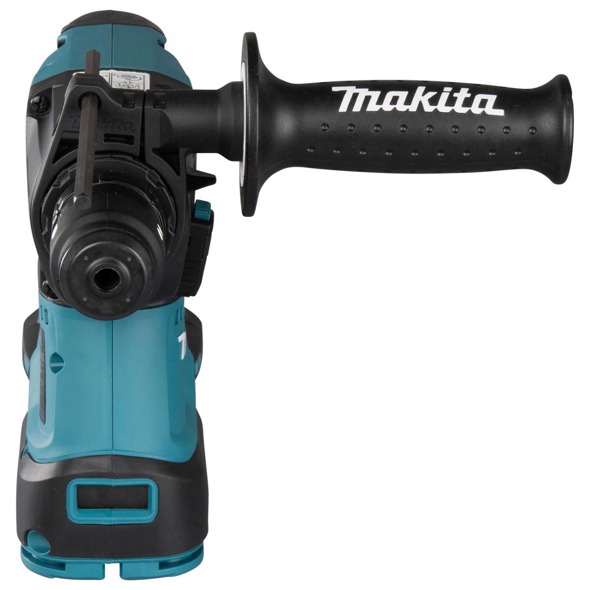 Makita Akku-Kombihammer für SDS-Plus 18V / 6,0 Ah, 2 Akkus + Ladegerät im MAKPAC + SDS-Plus Bohrer-Set B-58992