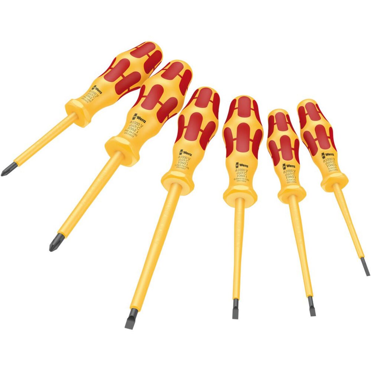 Wera 1060 i/1062 i/6 Schraubendrehersatz Kraftform VDE, 6-teilig