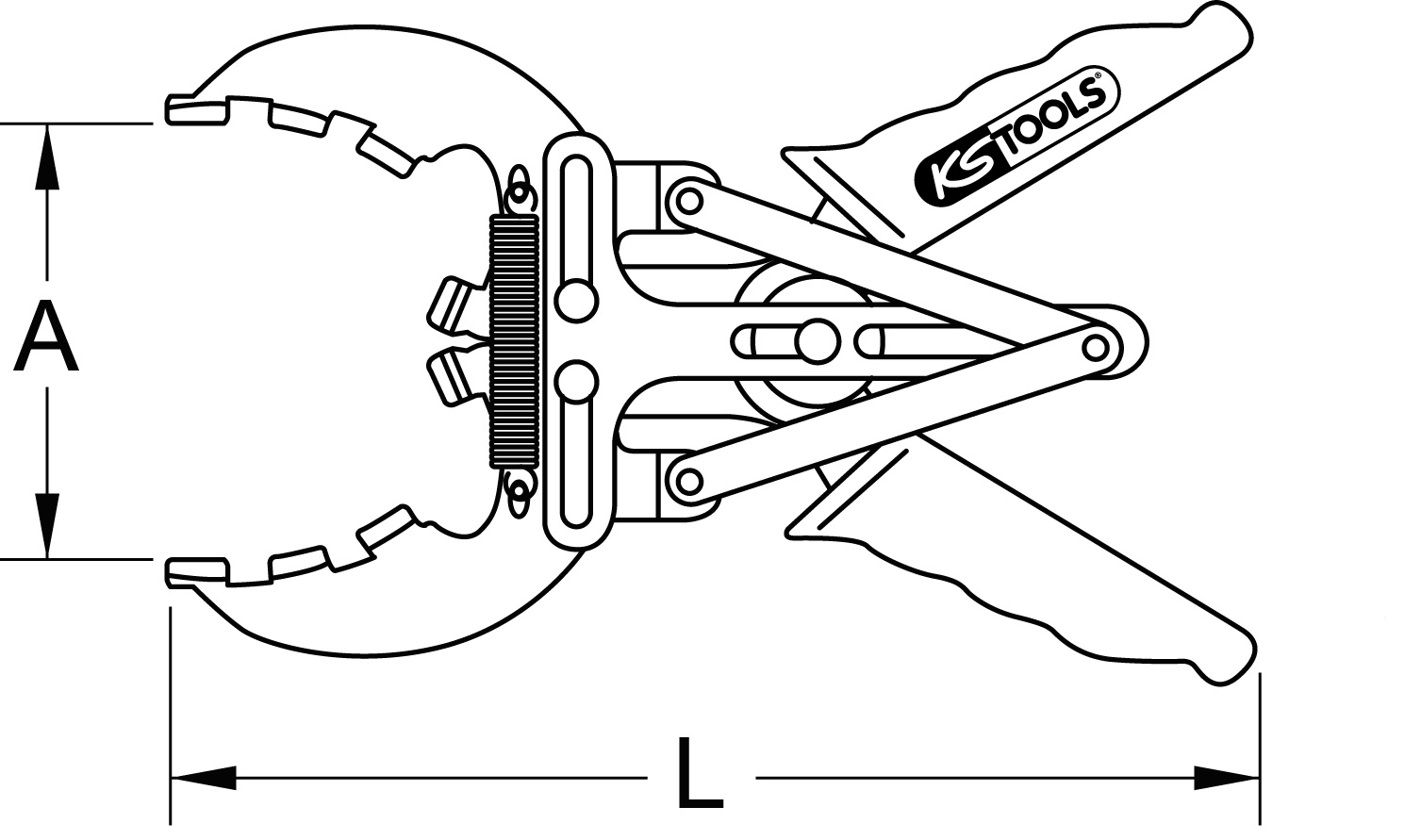 KS Tools Kolbenring-Zange