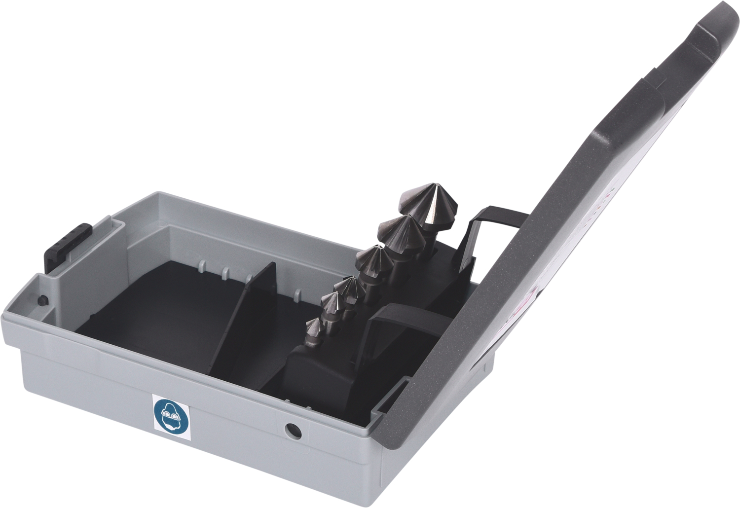 KS Tools HSS Kegel- und Entgratsenker-Satz, Kunststoffkassette 6-tlg
