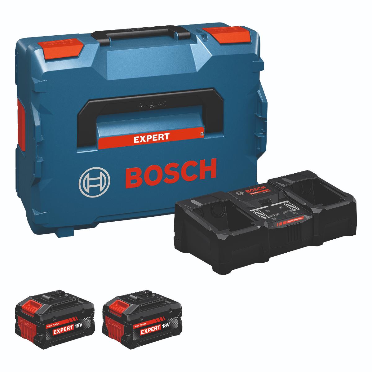 Bosch Batterie/Ladegerät Set 2x EXBA18V-80 + EXAL18V2-320