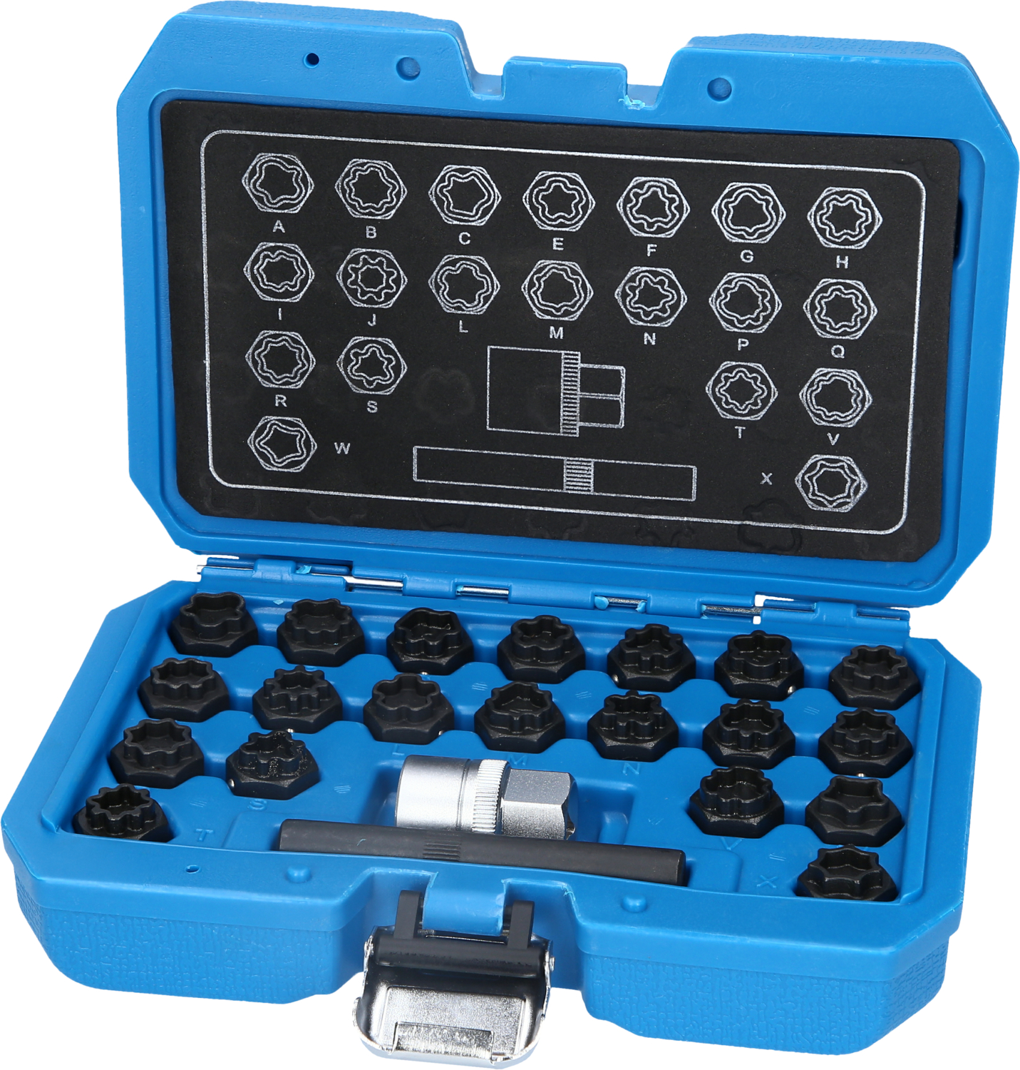 Brilliant Tools Felgenschloss-Sortiment für Audi, 22-tlg - BT691360