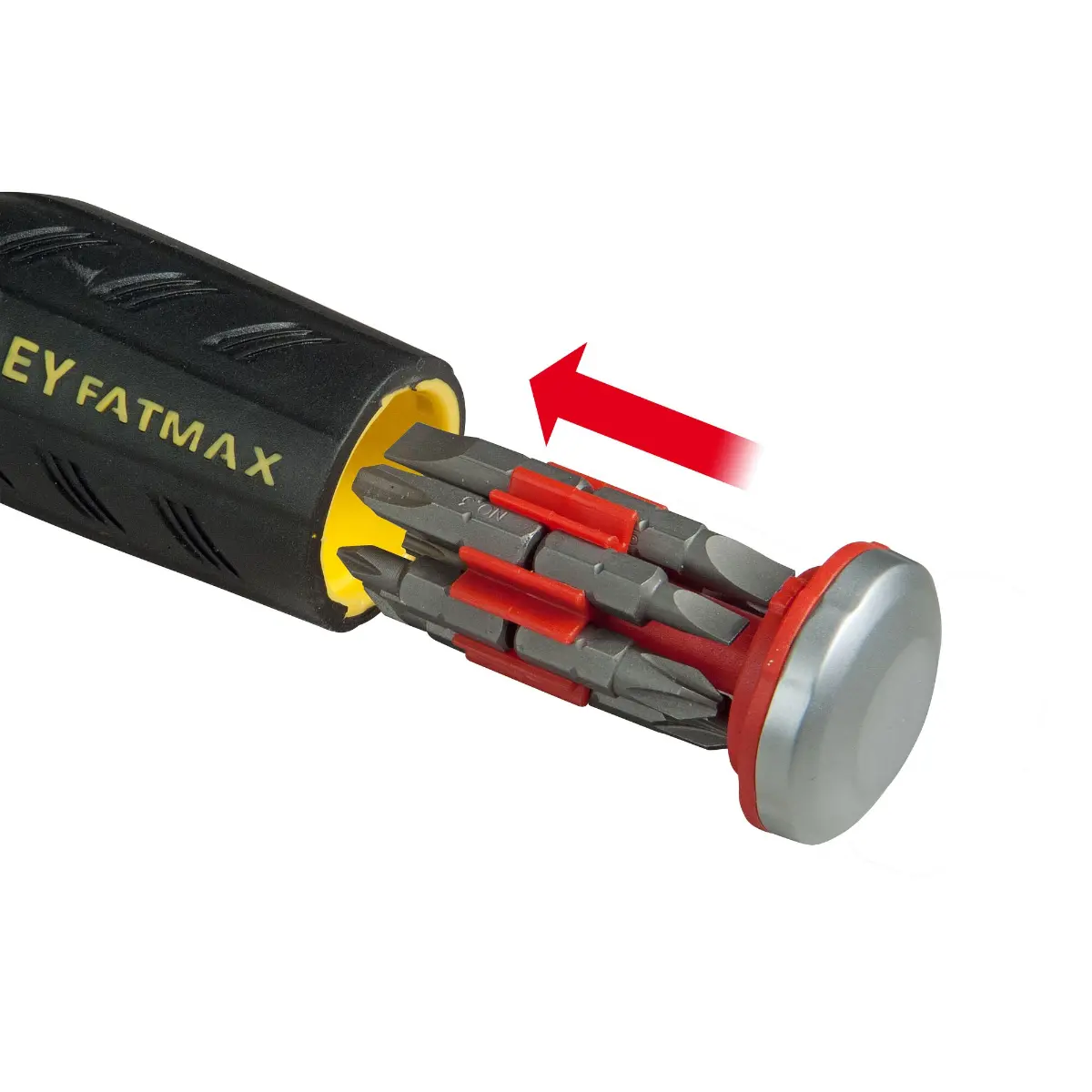 STANLEY FATMAX Schraubendreher Bit-Schraubendreher mit Ratsche Inklusive 12 Bits