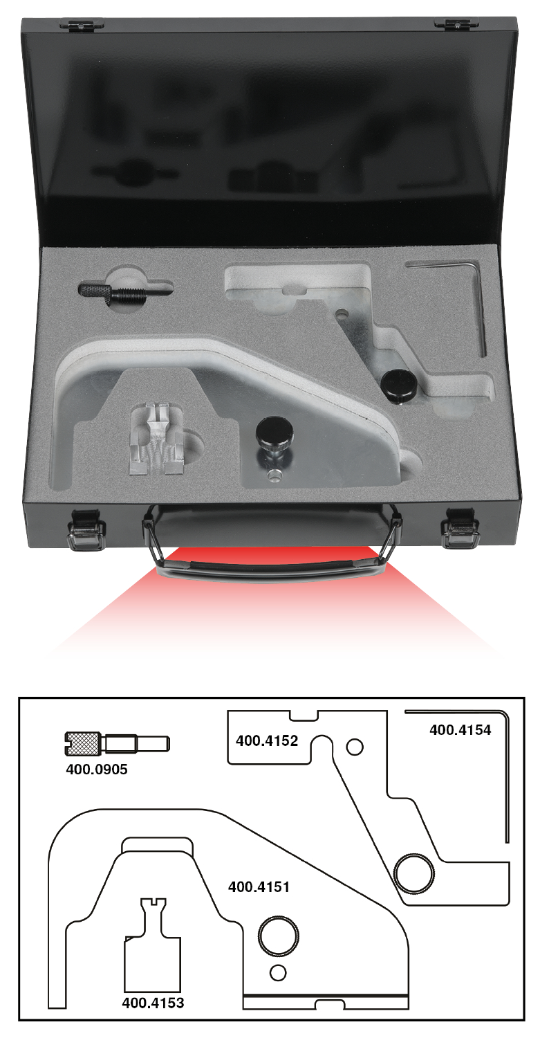 KS Tools Motoreinstell-Werkzeug-Satz für Ford, 5-tlg