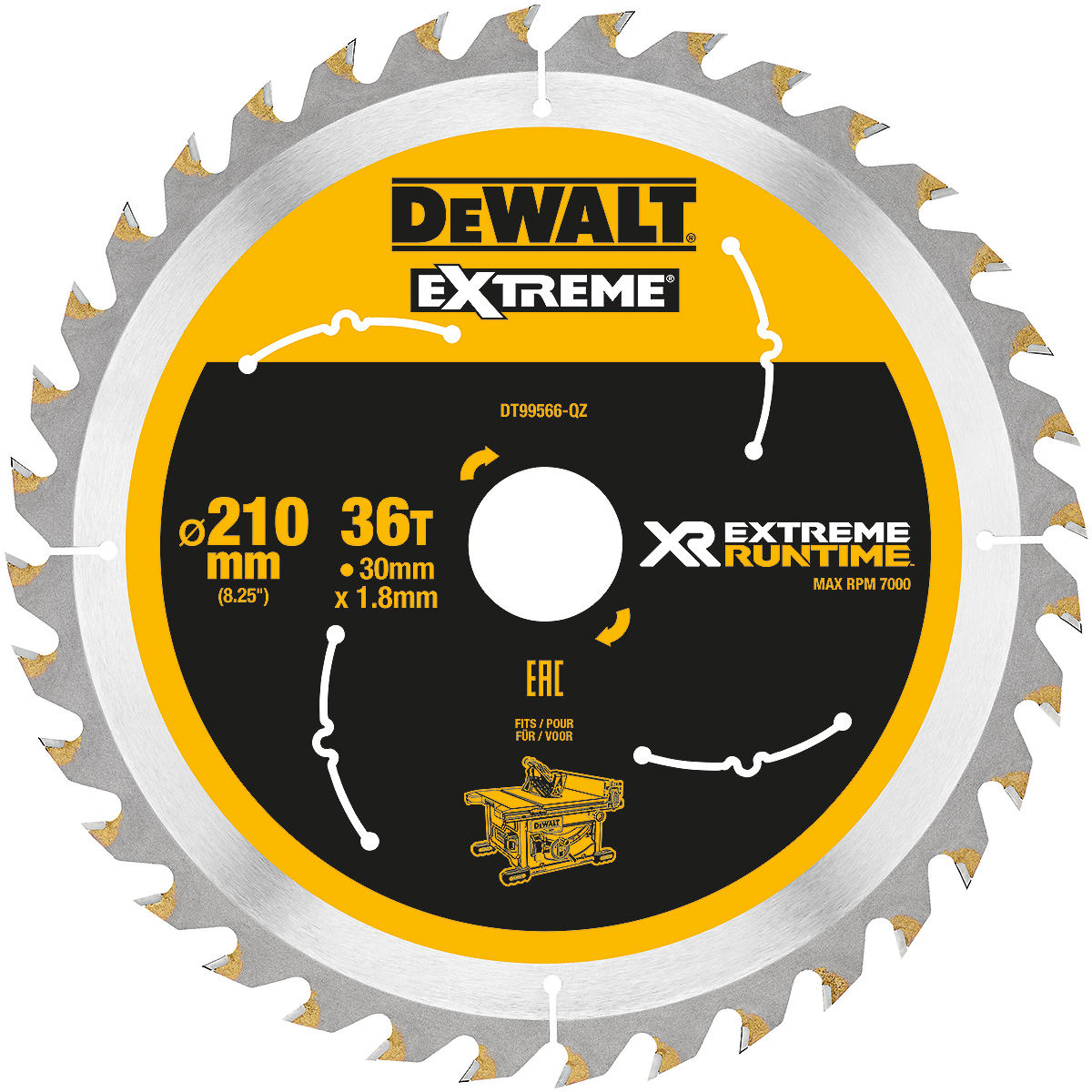 DEWALT XR EXTREME Kreissägeblatt stationär Feine Schnitte