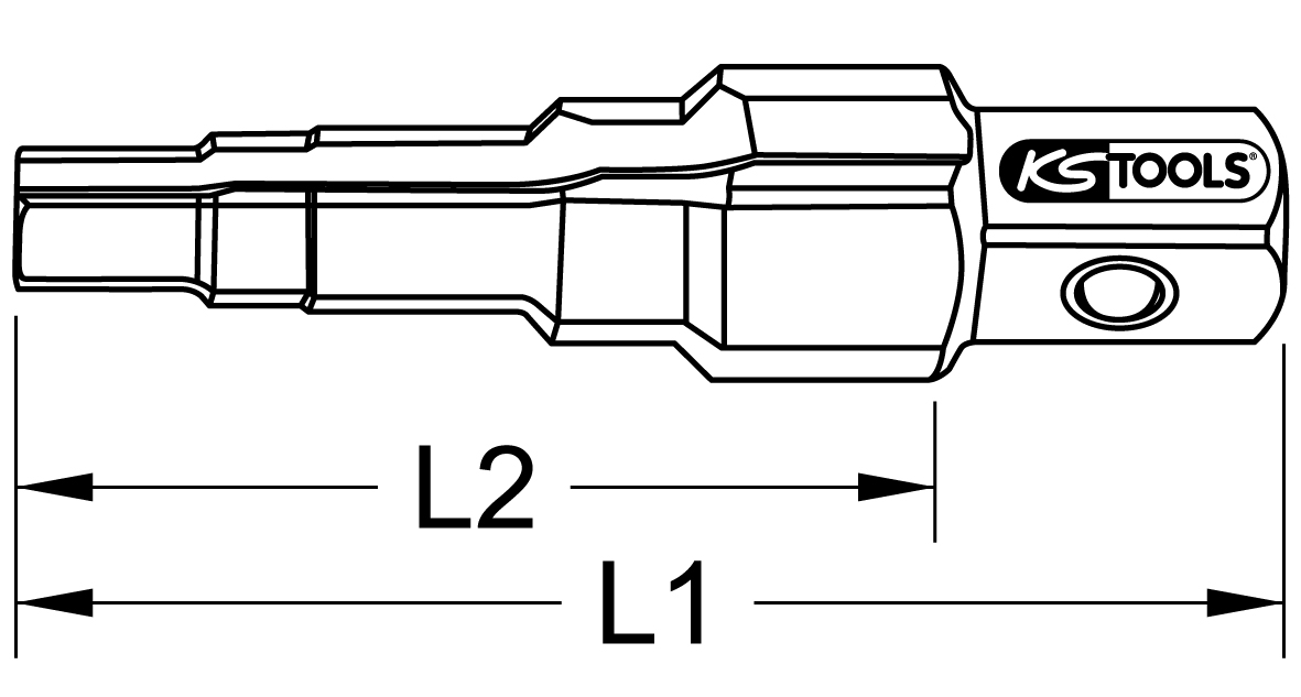 KS Tools 1/2" Universal-Stufenschlüssel, 4-stufig, 3/8"-1"