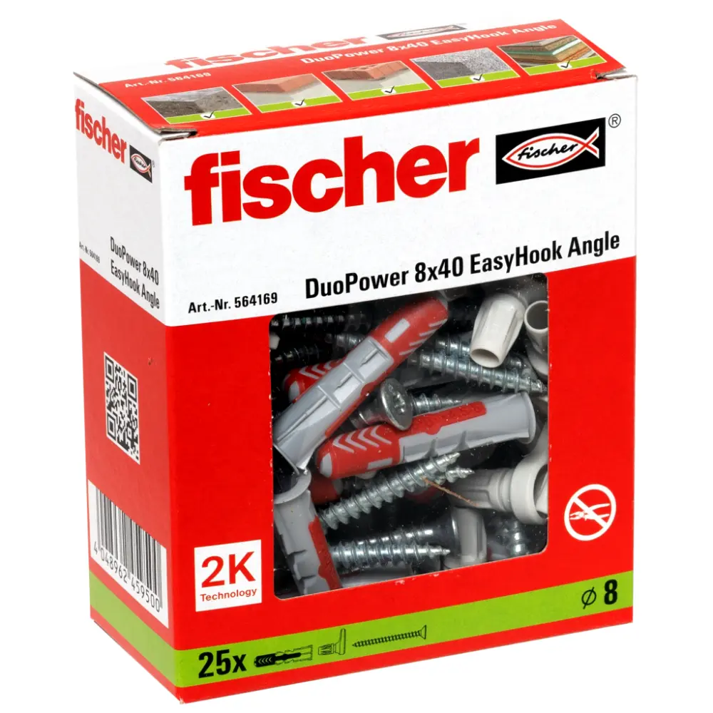 Fischer EasyHook Angle Universaldübel DuoPower 8x40