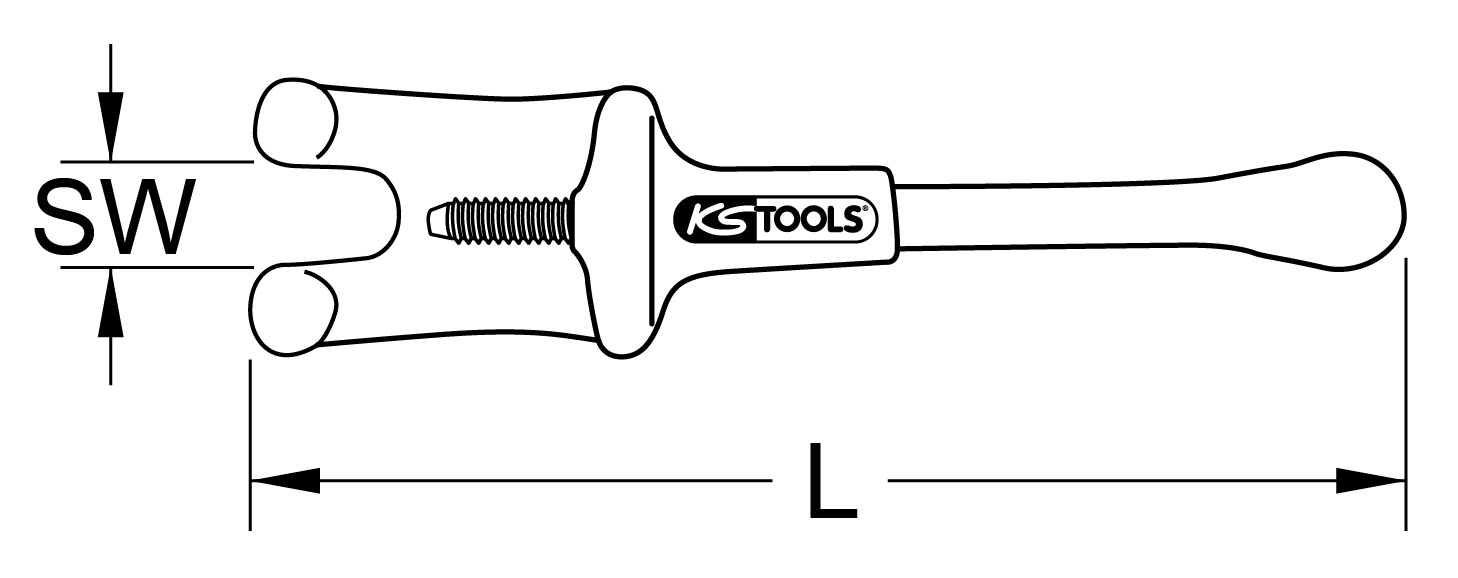 KS Tools Gegenhalter mit Schutzisolierung