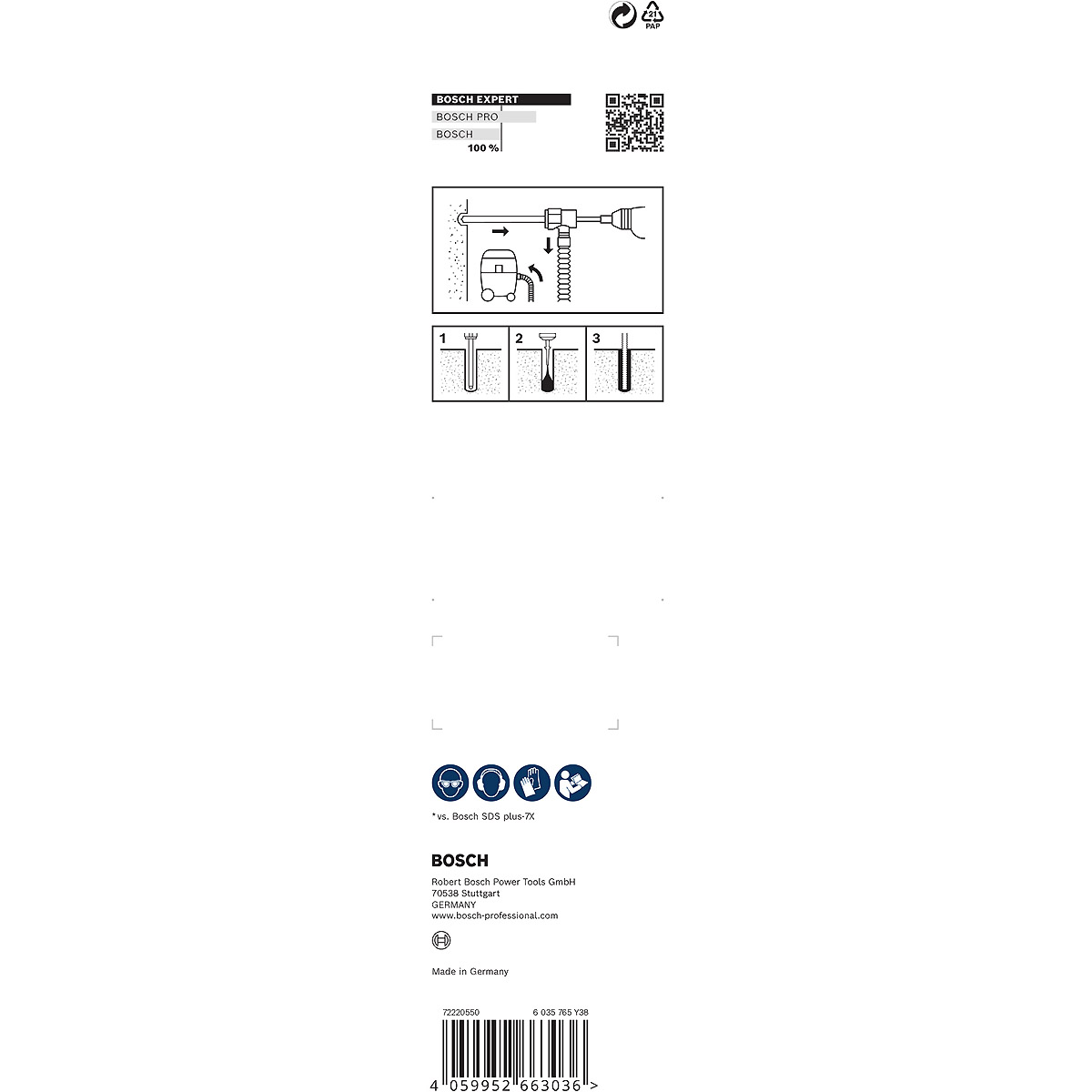 Bosch EXPERT SDS Plus Saugbohrer PP