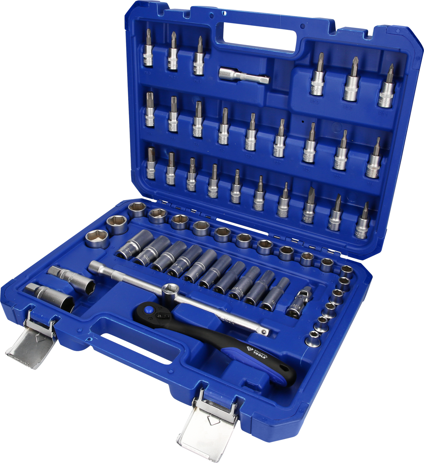 Brilliant Tools 3/8" Steckschlüssel-Satz, 61-tlg - BT021061