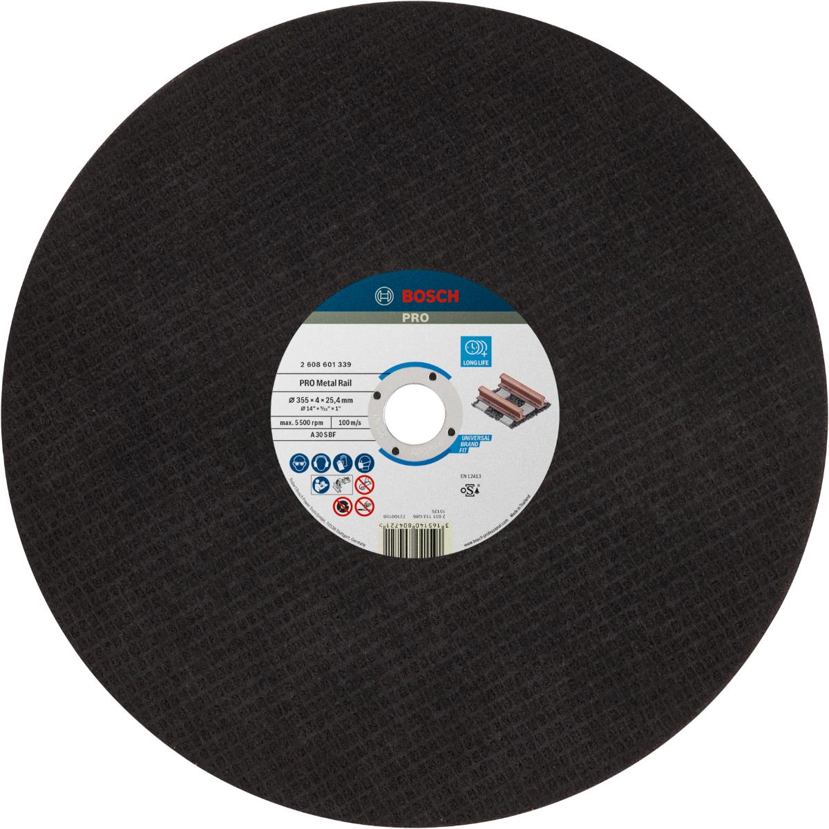 Bosch PRO Rail Trennscheibe,355 x 4 x 25,4 mm