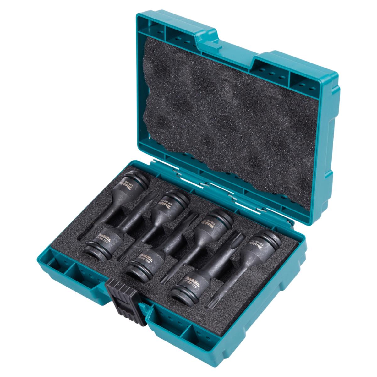 Makita T-Schlagnuss-Set 7-teiliges Set IMPACT BLACK, 1/2 Zoll Vierkant, Impact Black