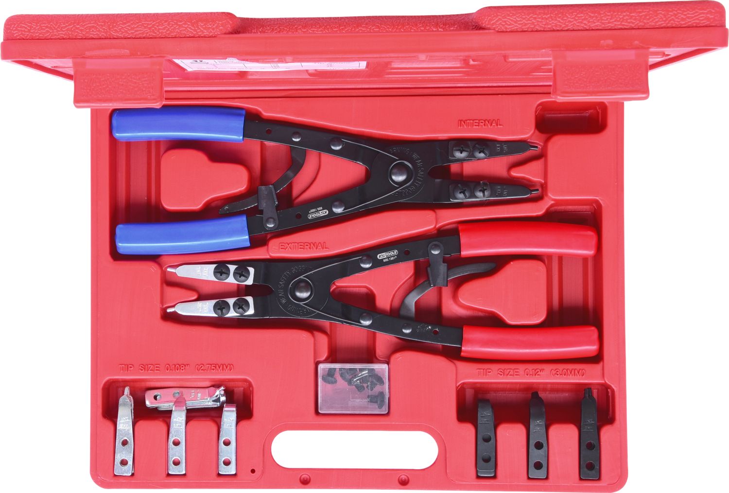 KS Tools Sicherungszangen-Satz mit Ratschenfunktion, 20-tlg