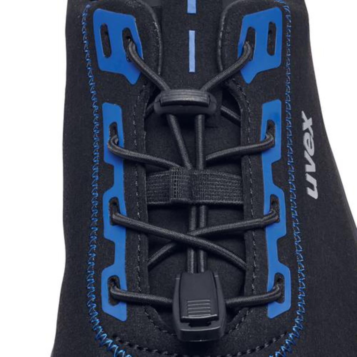 uvex 1 x-craft Sicherheitsschuh Halbschuhe S2, schwarz/blau