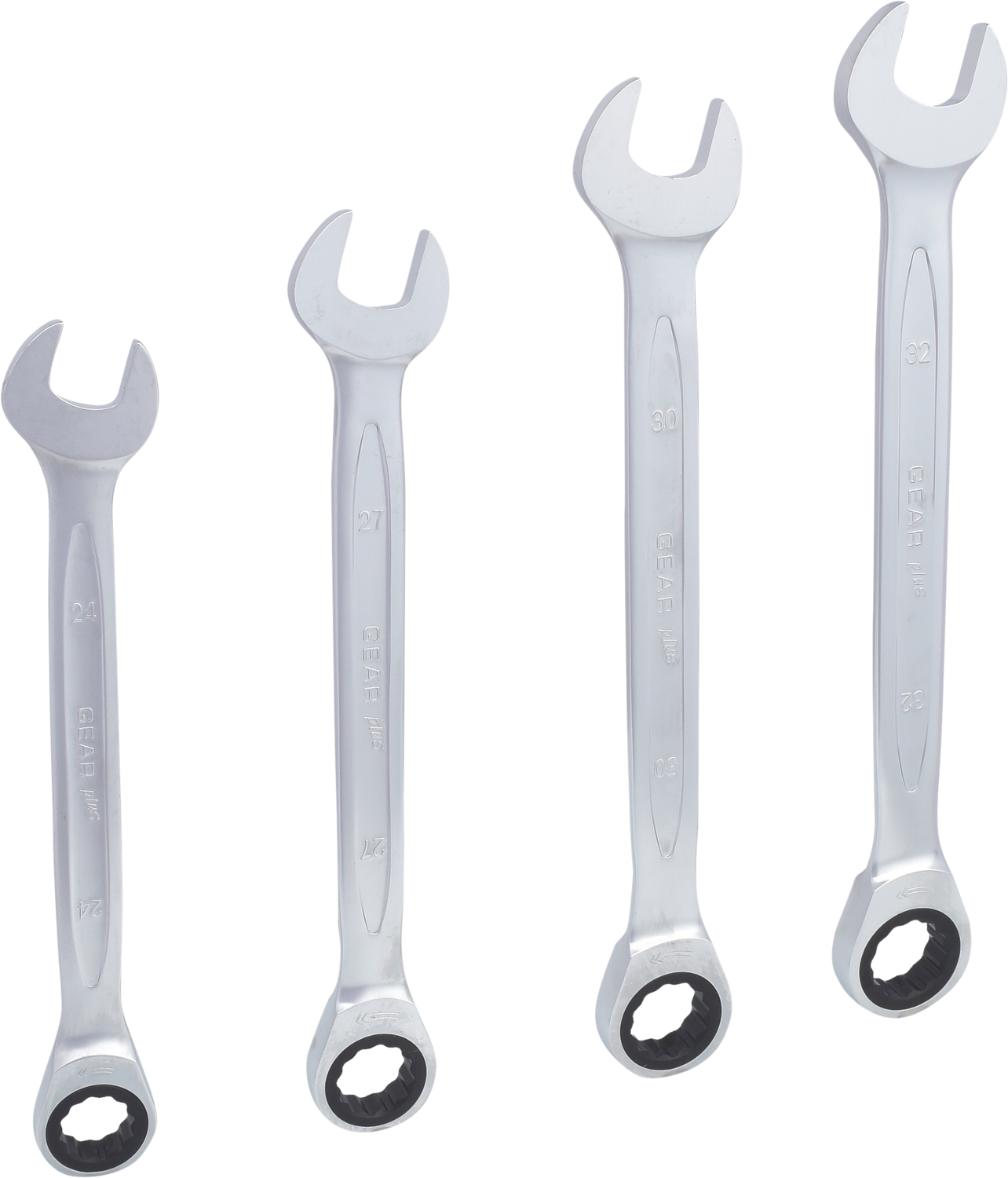 KS Tools GEARplus Ratschenringmaulschlüssel-Satz, 4-tlg 24-32mm