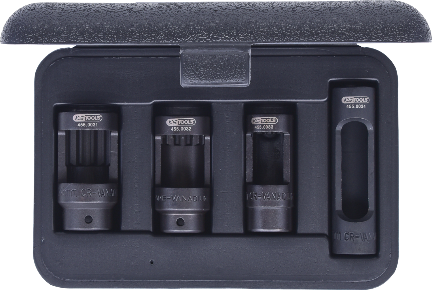 KS Tools 1/2" Diesel-Injektoren-Stecknuss-Satz, 4-tlg