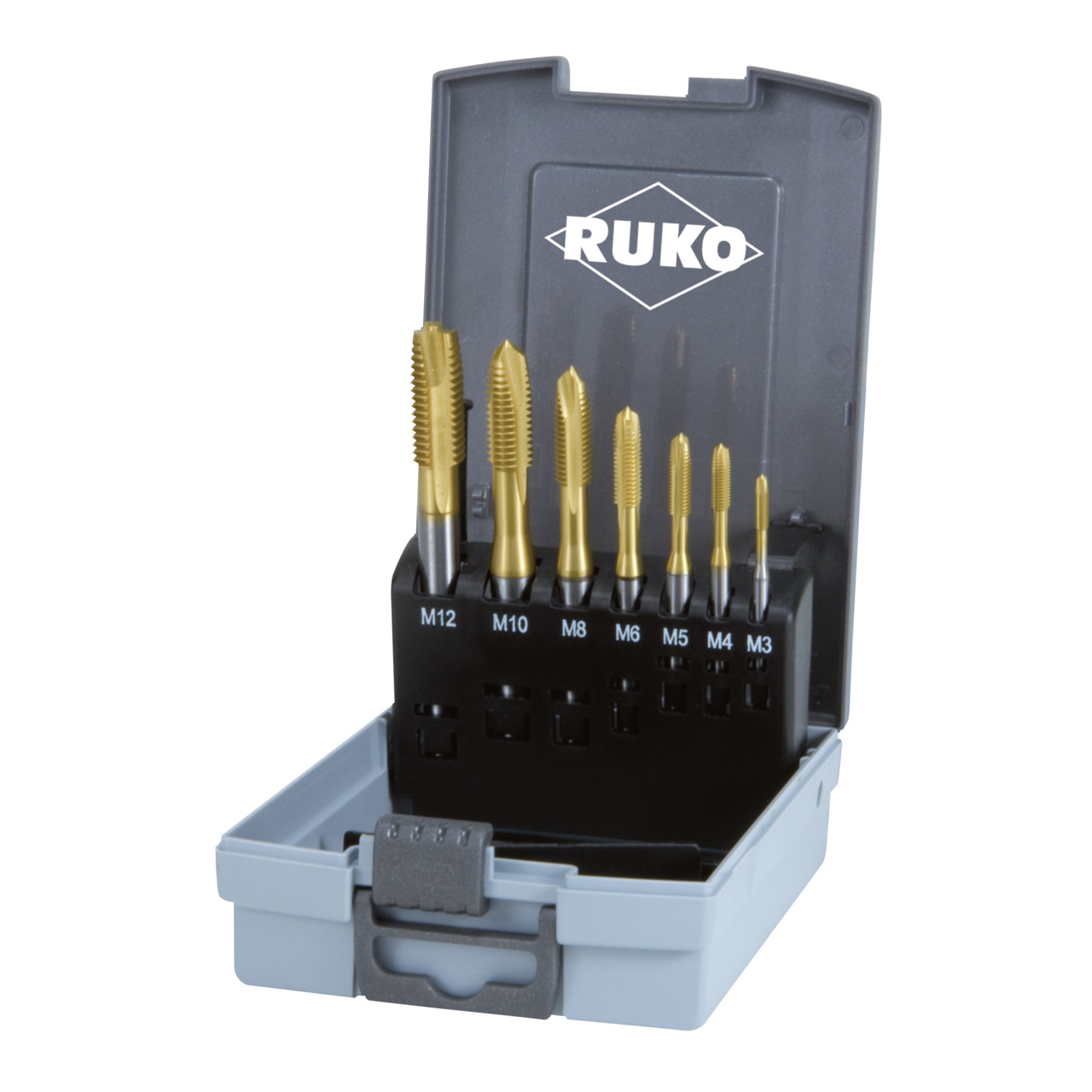 RUKO Maschinengewindebohrer-Satz Form C HSS TiN - 7-tlg.