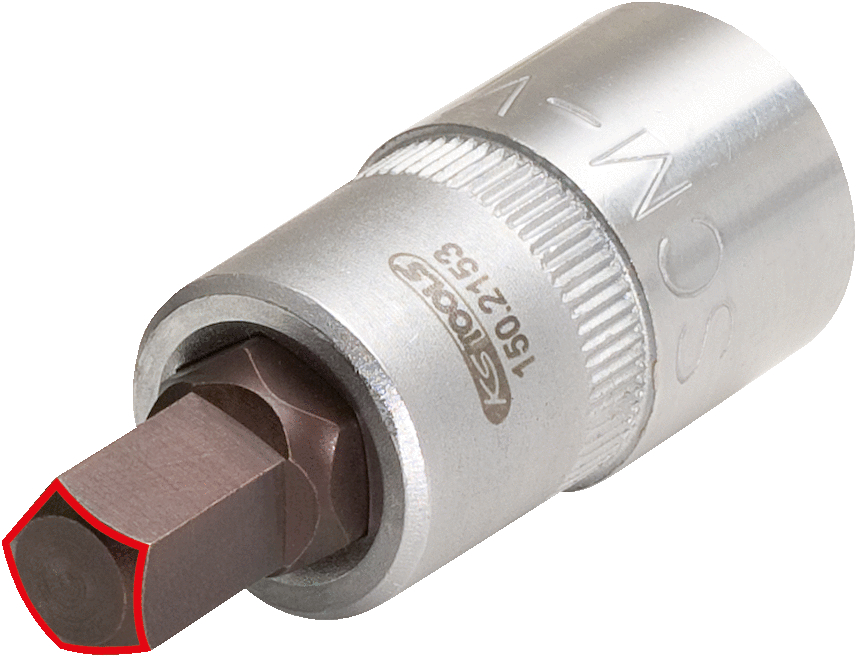 KS Tools 1/2" Bremssattel Bit-Stecknuss Innenfünfkant, 10mm