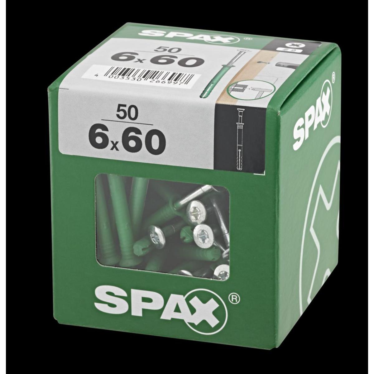 SPAX Nagelduebel Senkkopf Z2 XL, 50 Stück