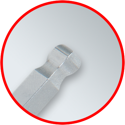 KS Tools Kugelkopf-Innensechskant-Winkelstiftschlüssel-Satz, extra lang, 9-tlg
