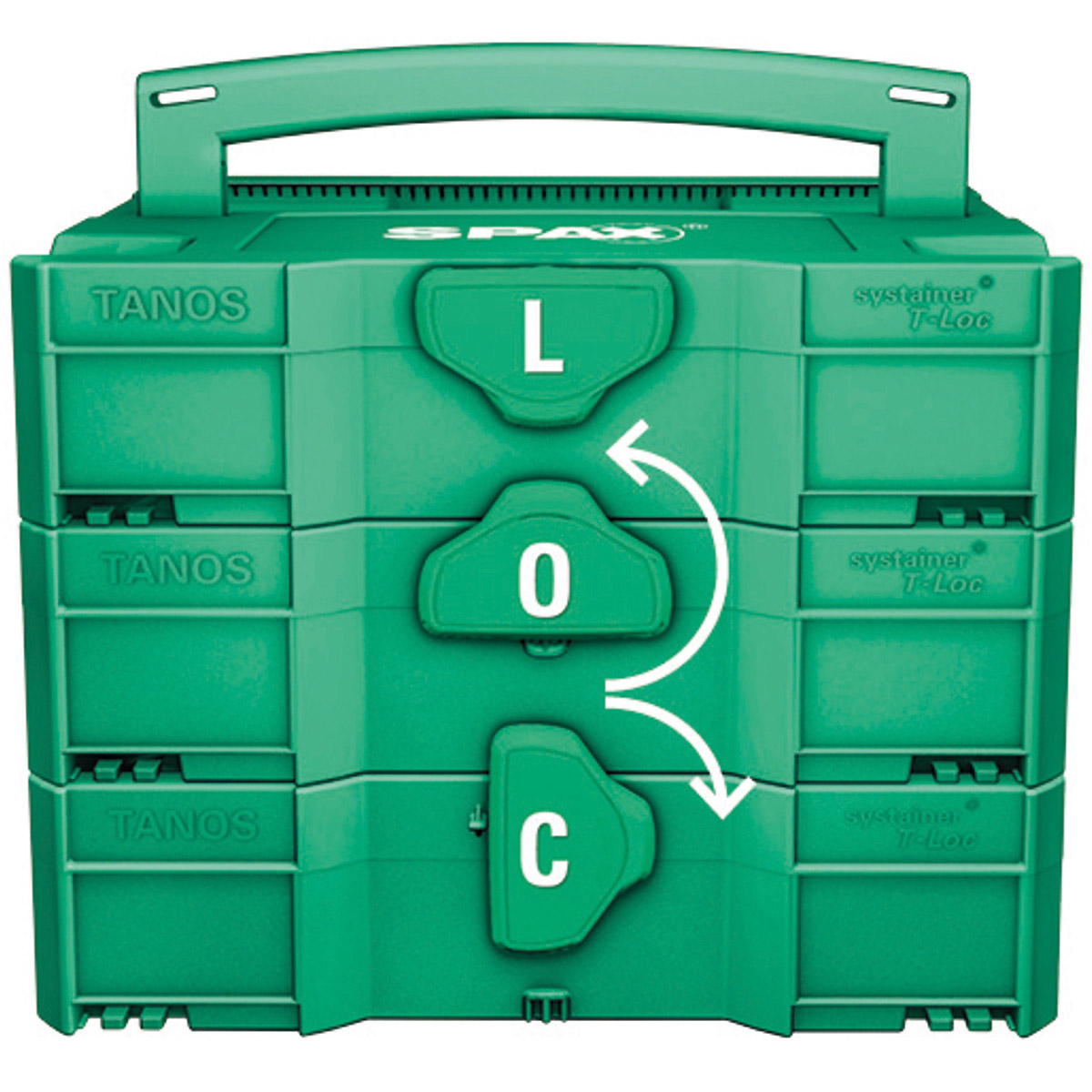 SPAX Box Systainer T-Loc Senkmultikopf T-Star Plus WIROX 1385St/5Bit