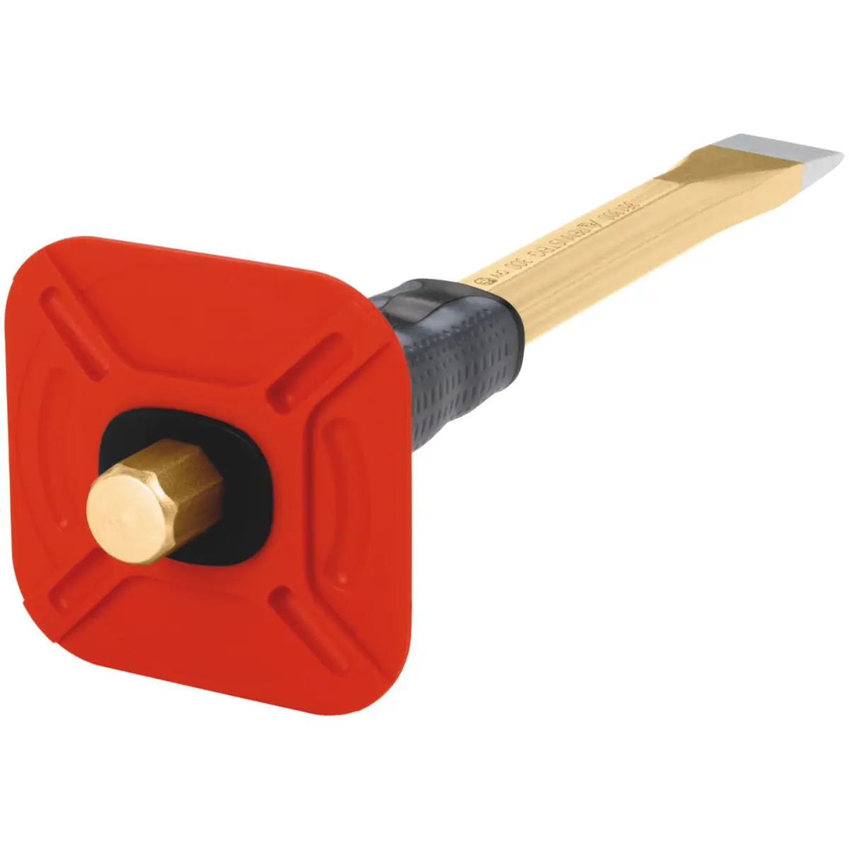 Rennsteig Maurermeißel mit Handschutz 23 x 300 mm, 8-kant 18 mm, poliert
