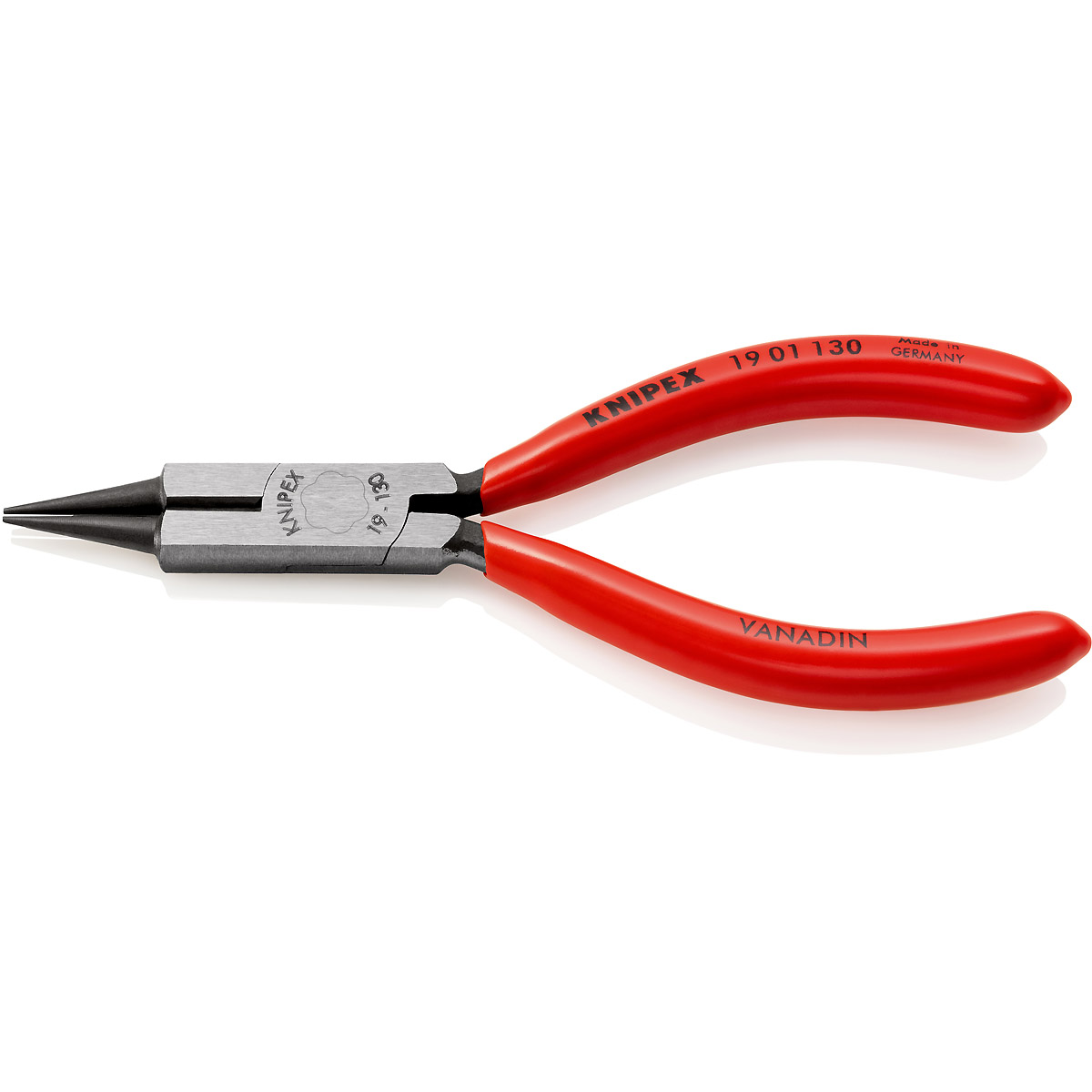 KNIPEX Rundzange mit Schneide (Schmuckbiegezange) 130 mm schwarz atramentiert