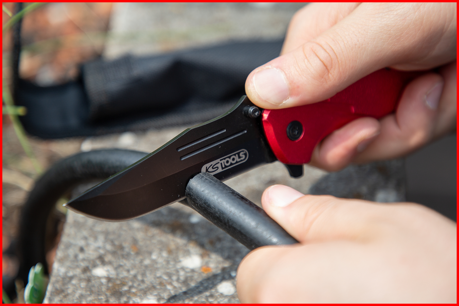 KS Tools Klappmesser mit Arretierung und Gurtschneider