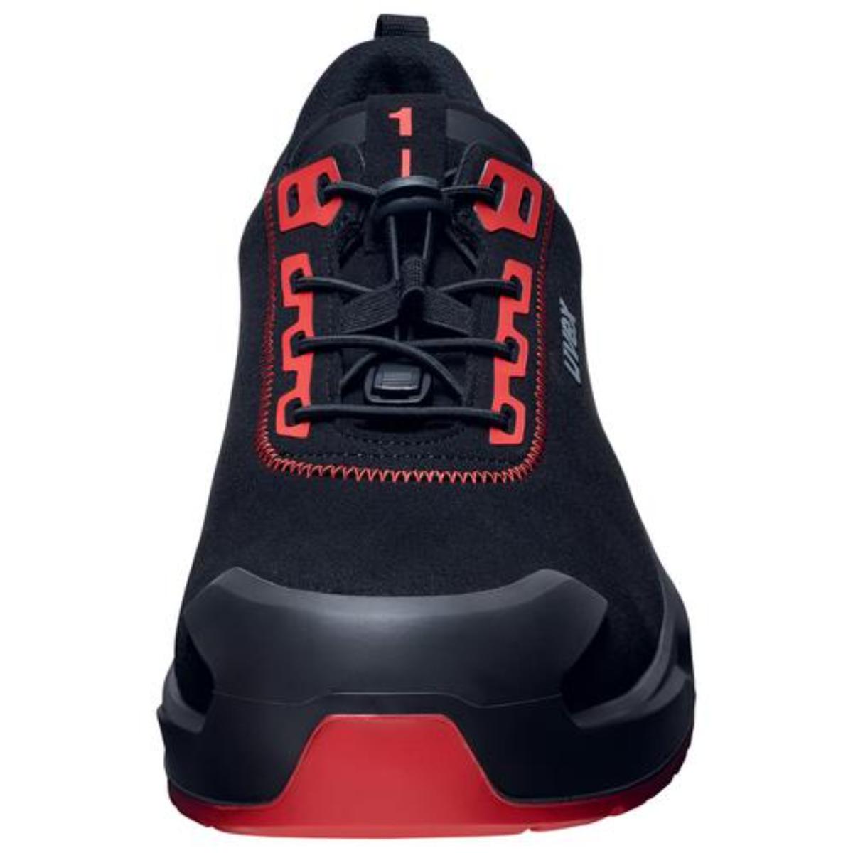 uvex 1 x-craft Sicherheitsschuh Halbschuhe S3L, schwarz/rot