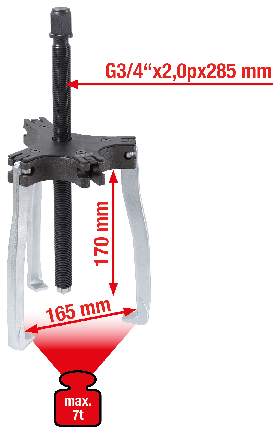KS Tools Universal-Abzieher 2+3-armig