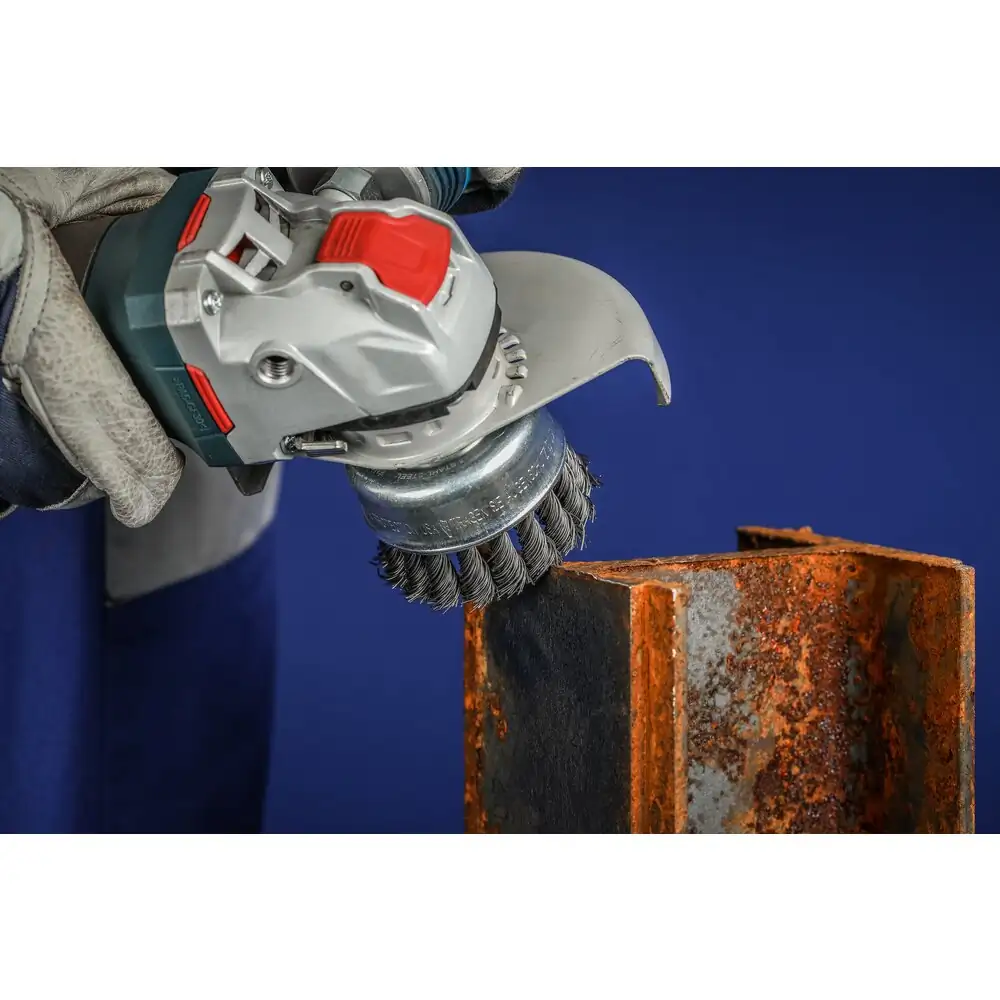 PFERD TOOLS Topfbürste gezopft TBG X-LOCK Stahl-Draht für Winkelschleifer