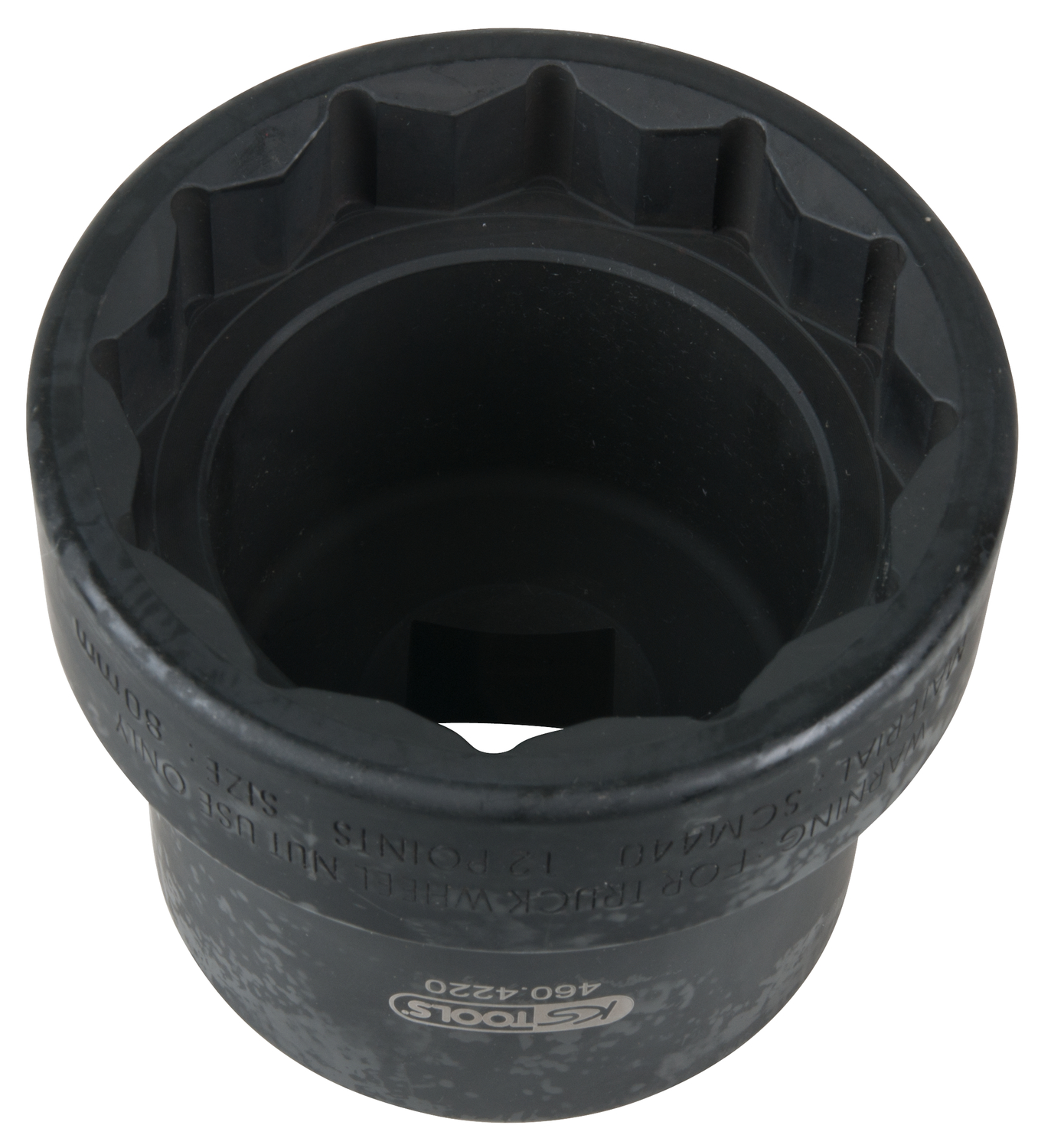 KS Tools 1" Achsmuttern-Schlüssel mit Führungsbund, 12-kant