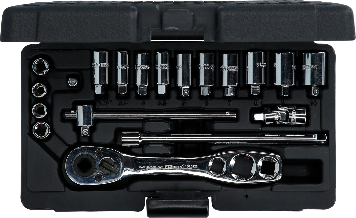 KS Tools Kälte-Klima-Steckschlüssel-Satz, 19-tlg