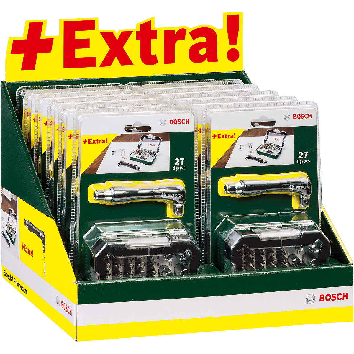 Bosch Promo-Schrauberbit-Sets mit Ratsche, 26-tlg.