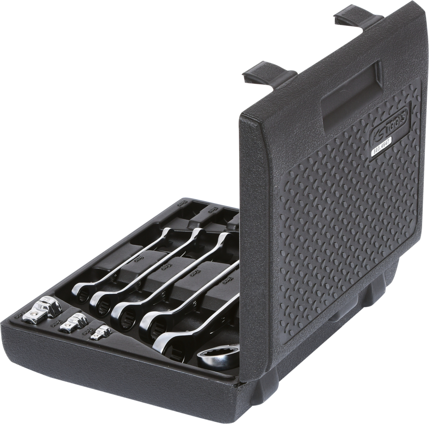 KS Tools GEARplus Ratschenringmaulschlüssel-Satz, umschaltbar,10-tlg