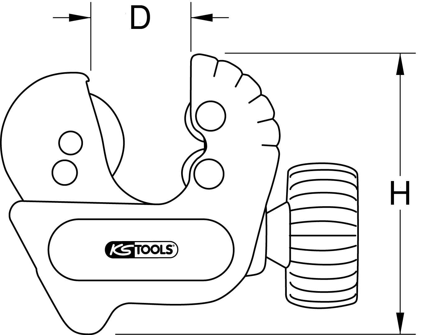 KS Tools Mini-Rohrabschneider