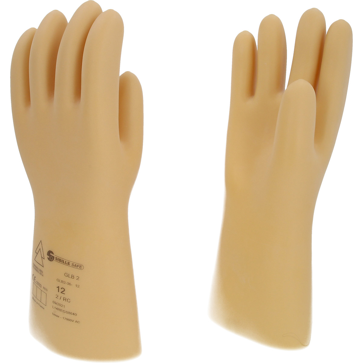 KS TOOLS Elektriker-Schutzhandschuh mit Schutzisolierung. weiß