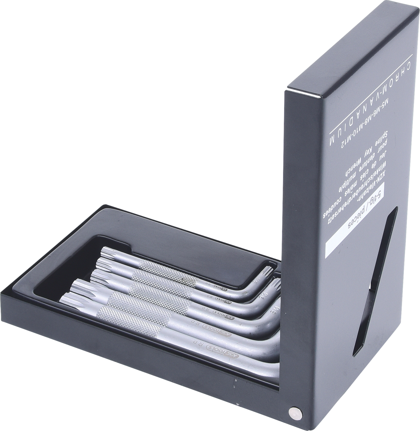 KS Tools XZN-Winkelstiftschlüssel-Satz, kurz, 5-tlg