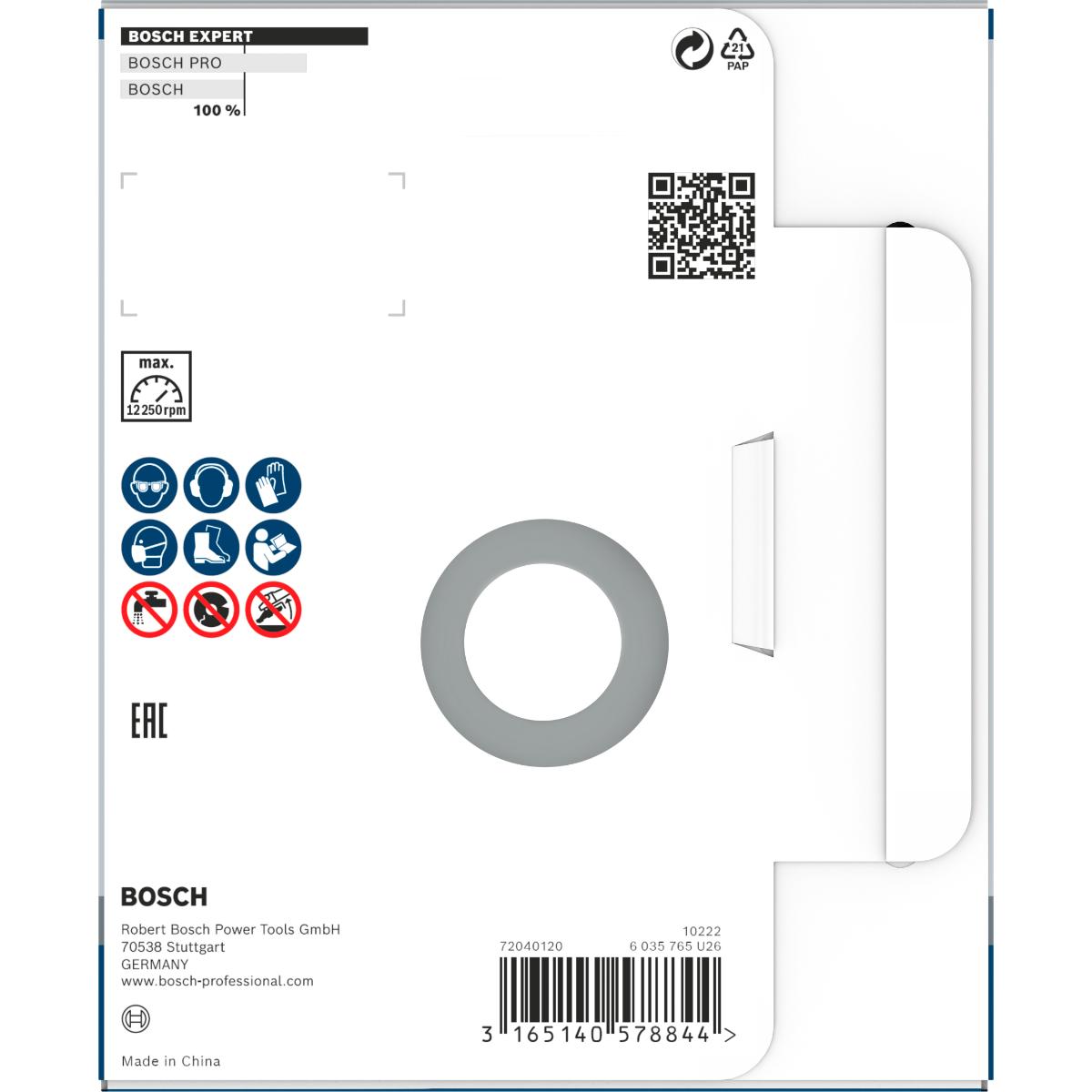 Bosch PRO Diamanttopfscheibe Expert for Abrasive, 50 g/mm, 125 x 22,23 x 4,5 mm