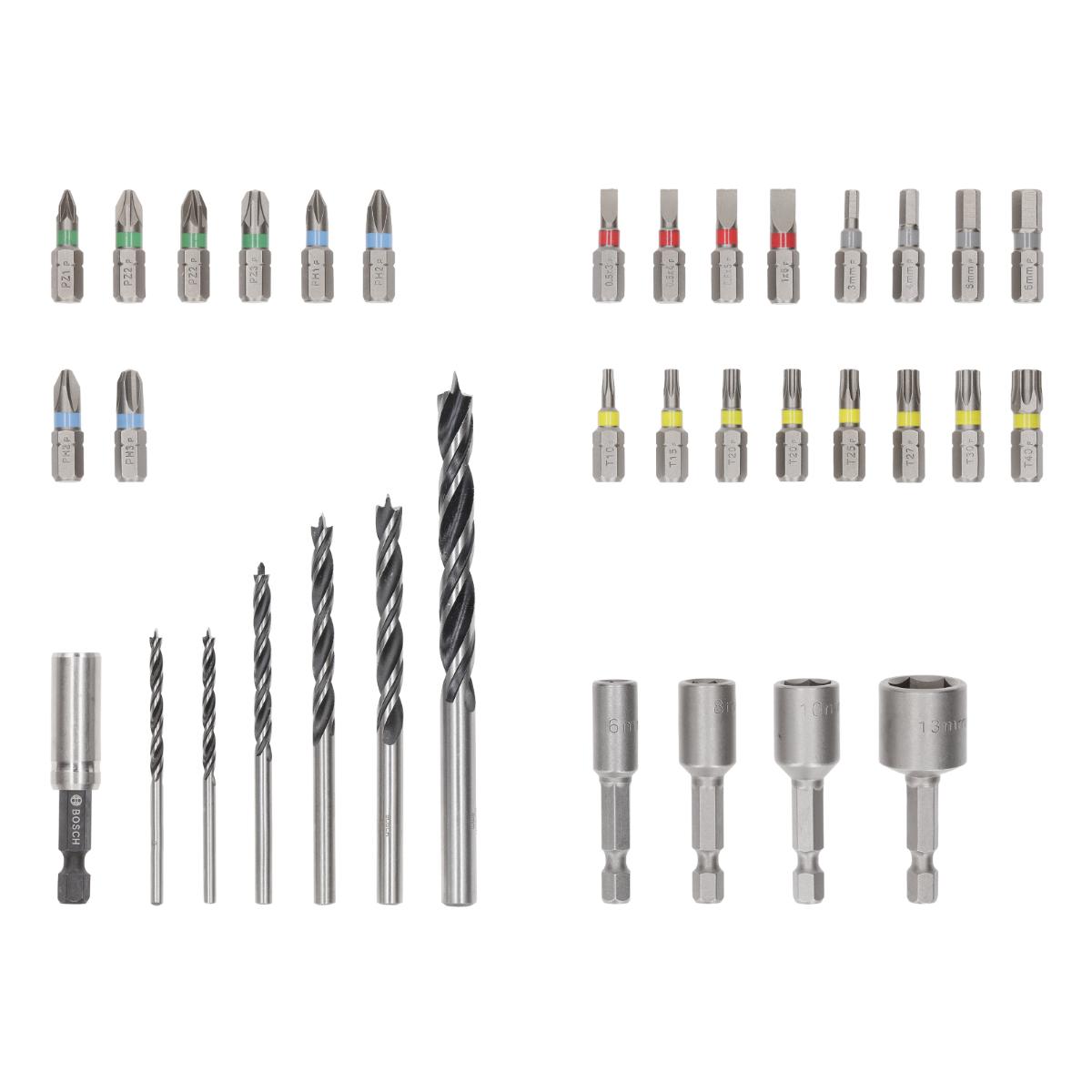 Bosch Extra Hard Schrauberbit‑ und PRO Wood Bohrer-Set, 35‑teiliges Set